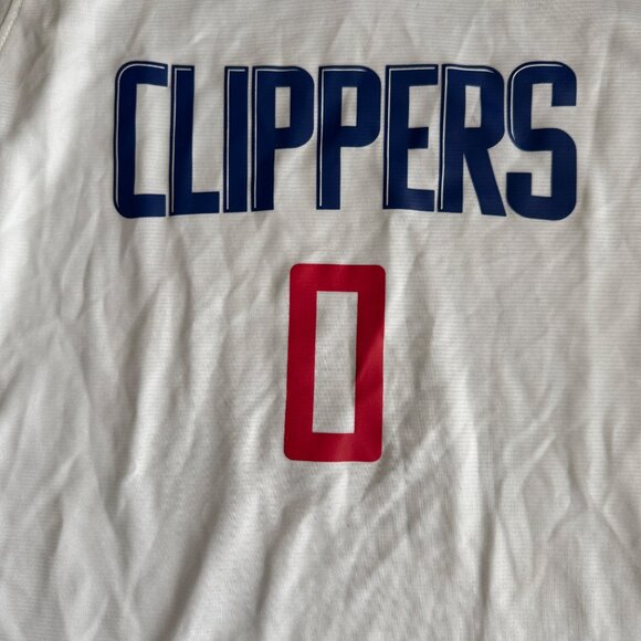 Youth XL Fanatics NBA Los Angeles Clippers Westbrook #0 Jersey White - Picture 2 of 5